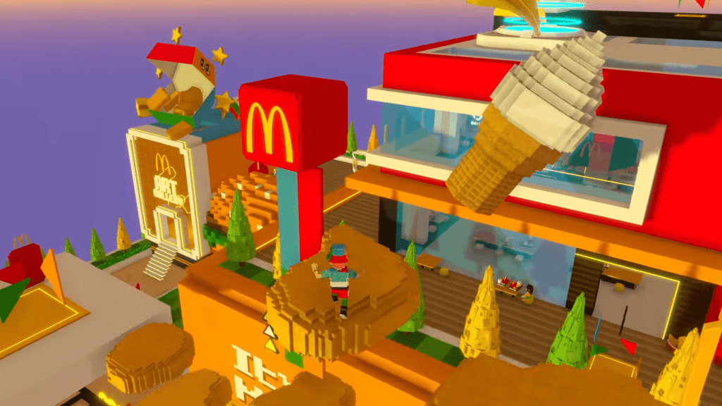 虛擬體驗包括於虛擬藝術展覽廳完成任務。（圖片來源：Youtube@McDonaldsHK）